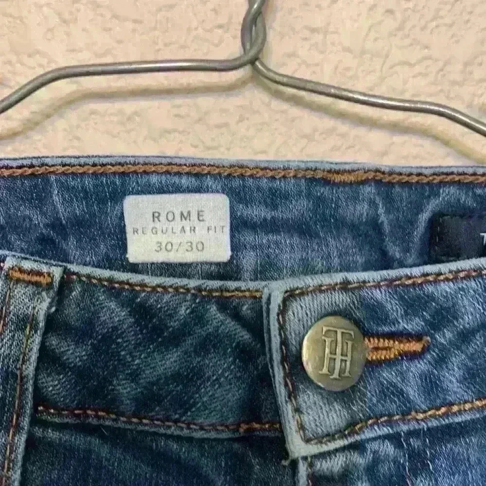 Tommy Hilfiger Rome regular fit jean sz 30/30 slim fall winter dark wash comfy - Picture 5 of 11
